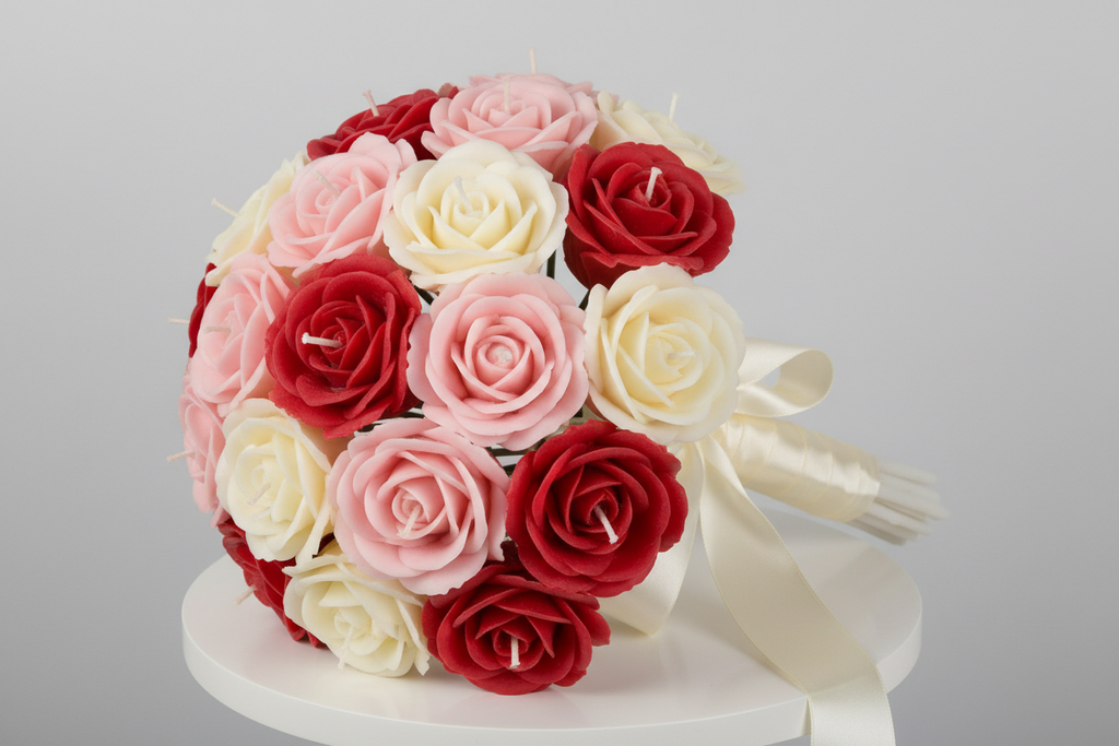 bouquet of candle roses